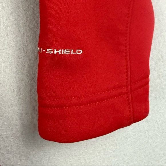 Columbia Jacket Women's Medium Full Zip Long Sleeve Pockets Athletic Fitted Red - Picture 5 of 11
